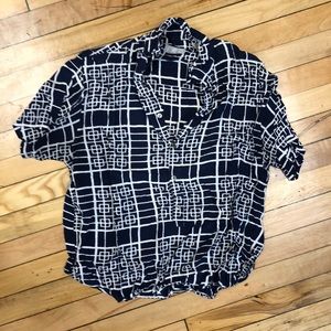 ESPRIT print collared shirt, size S